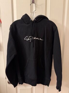 Black Script SUPREME Hoodie